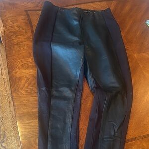 Ivanka Trump Black leather Leggings